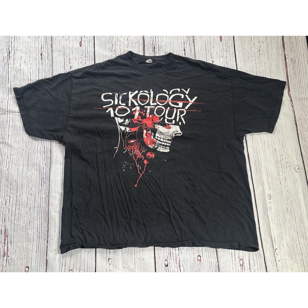 Tech N9ne Collabos Sickology 101 Tour 2009 T-shirt Size XXXL 3XL Strange Music